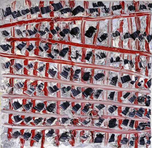Modern Stripes 36”x36” Oil On Canvas, 2020