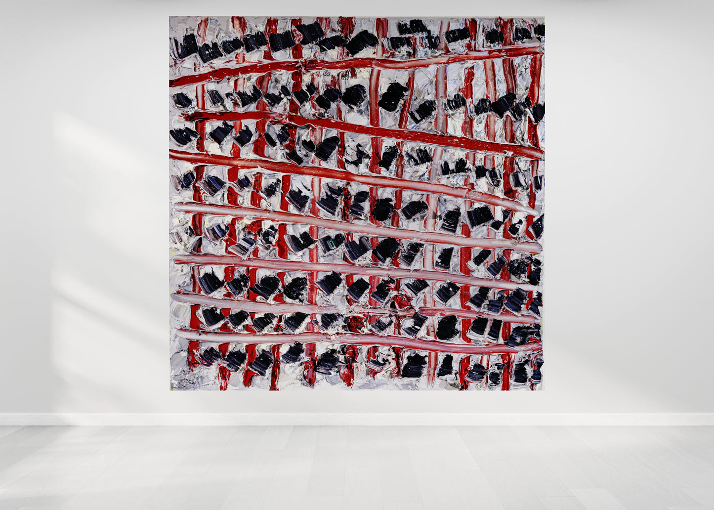 Modern Stripes 36”x36” Oil On Canvas, 2020