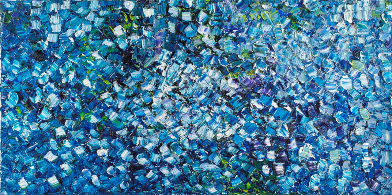 Calm soul, 36”x72” Oil On Canvas, Sold 2018