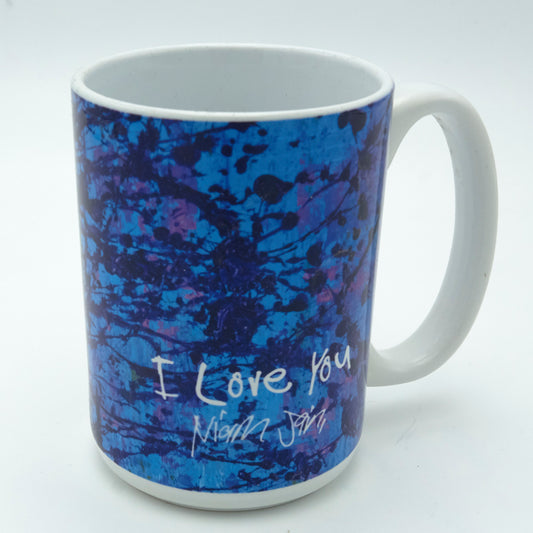 Blue Splatter 11 ounce Mug