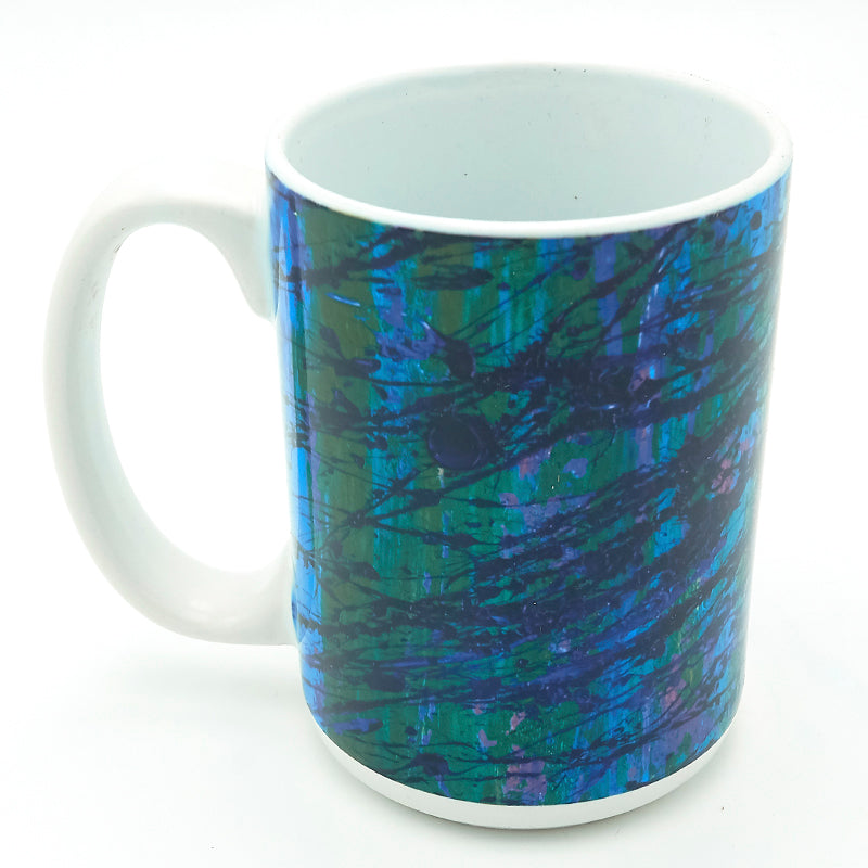 Blue Splatter 11 ounce Mug