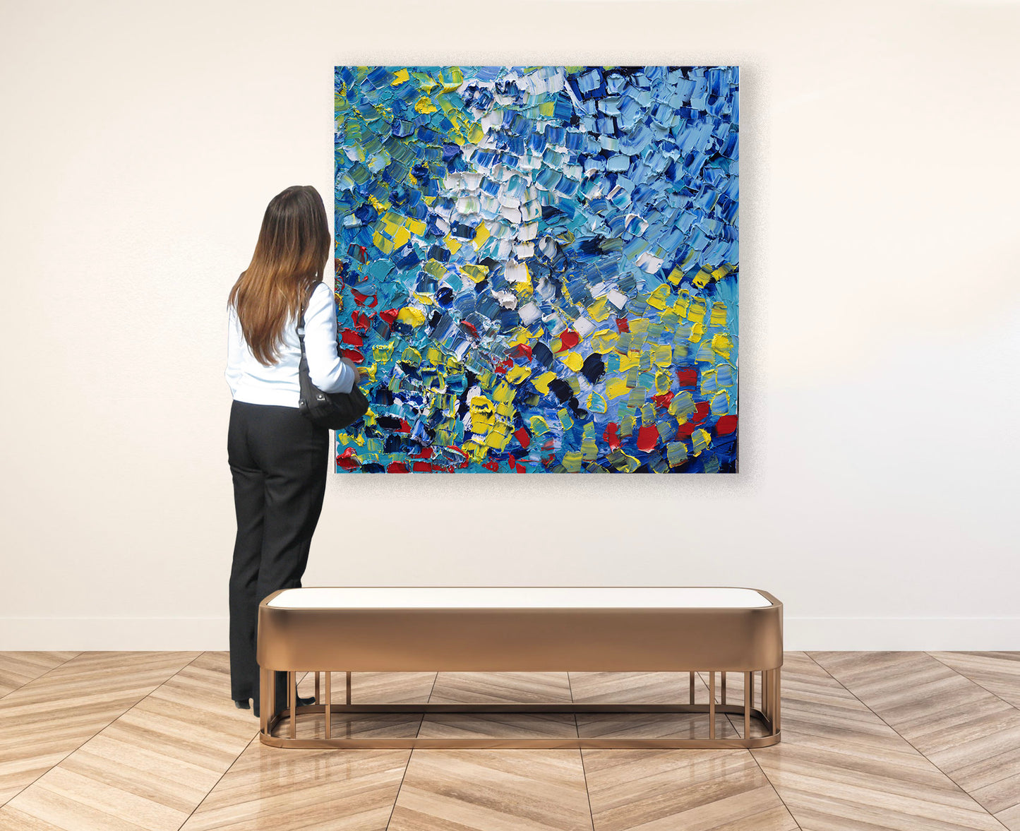 Symphony 6, 42”x42” Oil On Canvas, Sold 2022