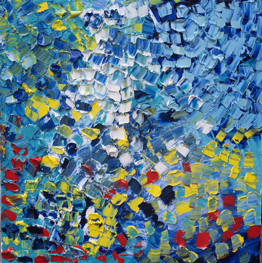 Symphony 6, 42”x42” Oil On Canvas, Sold 2022