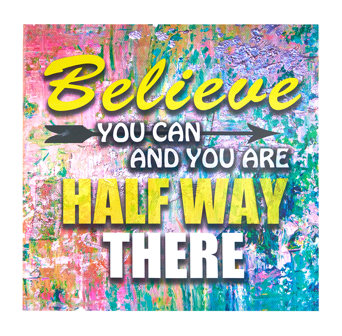 Inspirational Canvas Wall Art: Believe...