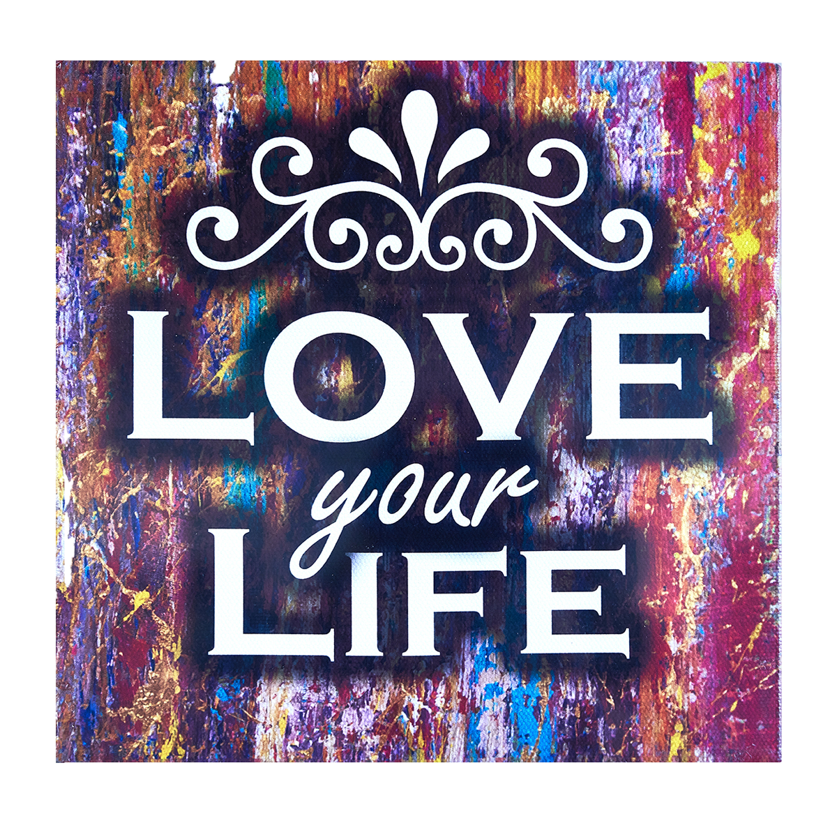Inspirational Canvas Wall Art: Love Your Life