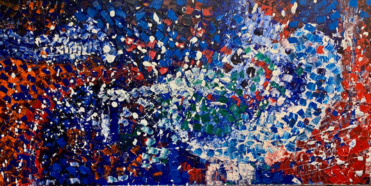 NorthWind, 48"x102" Oil On Canvas, Sold 2020