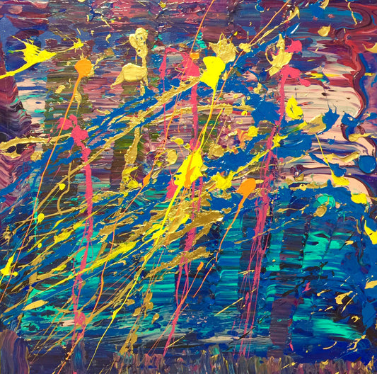Rainbow 24”x24” Acrylic On Canvas, Sold 2017