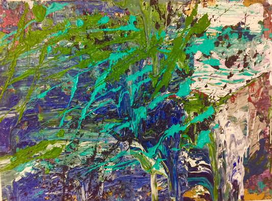Snowy Fields 48”x60” Acrylic On Canvas, Sold 2017