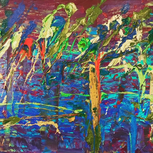 Spring Sparkle #2 36”x36” Acrylic On Canvas, Sold 2017